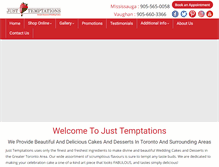 Tablet Screenshot of justtemptations.com